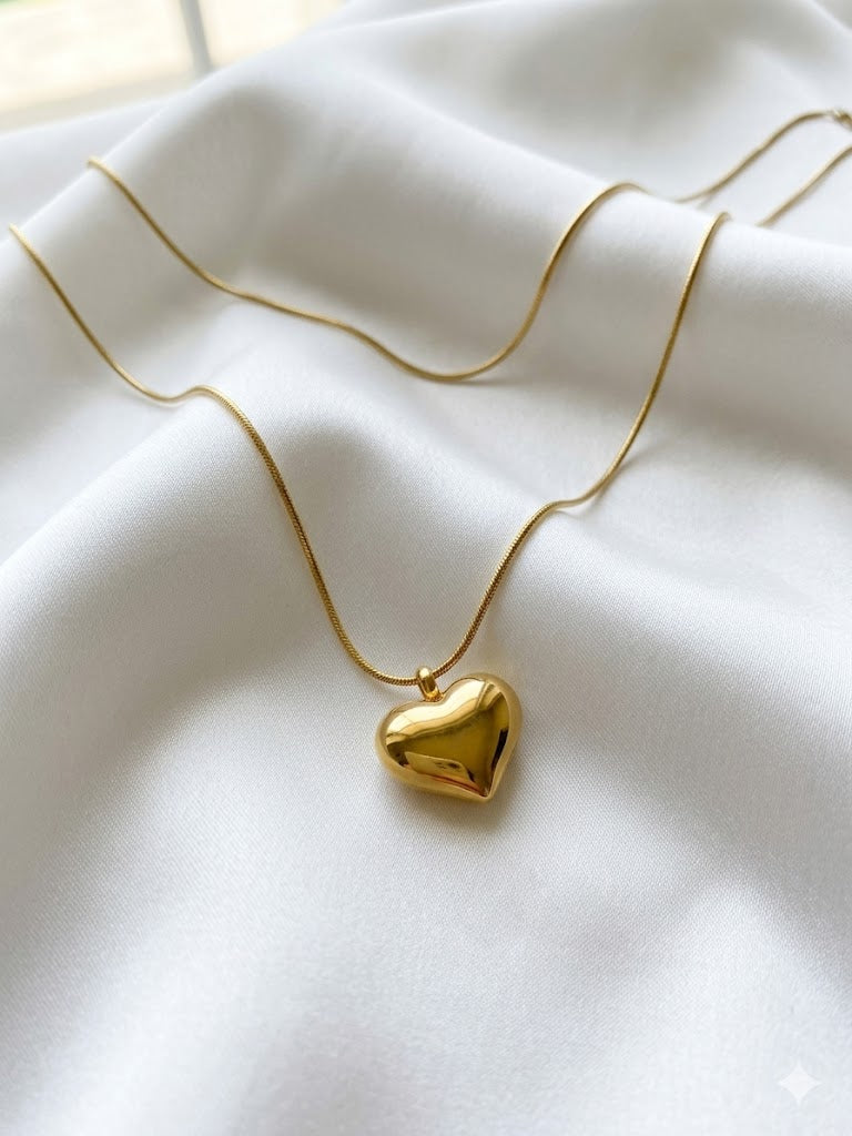 Eternal Heart Pendant – 18K Gold Plated – Hypoallergenic - Anti-Tarnish & Waterproof